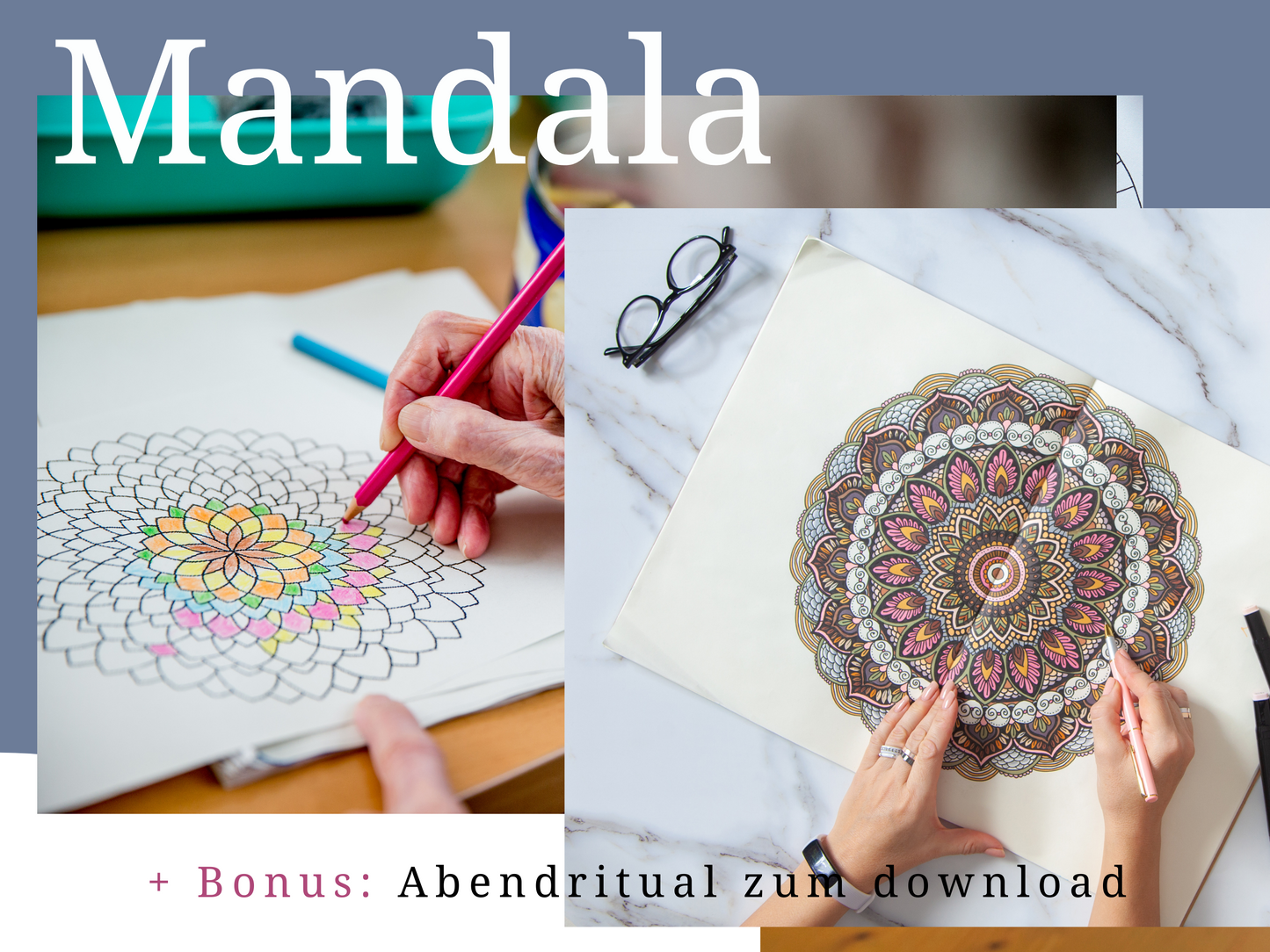Digitales Malbuch Mandalas für Erwachsene zum ausdrucken | 40 Mandala Malvorlagen zum ausmalen