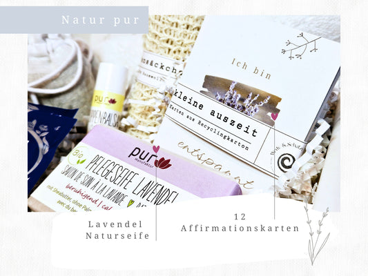 Wellness Box Lavendel, Self care Box, Beauty Box Frauen Gr. L