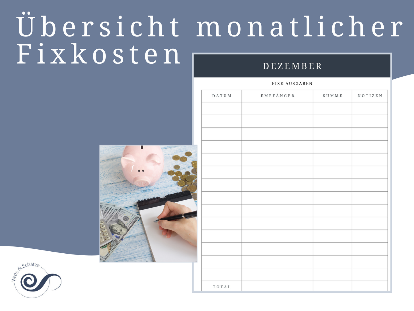 monatlicher Budget Planer deutsch zum ausdrucken, Finanzübersicht, Haushaltsplan, Einnahmen Ausgaben Übersicht, Sparchallenge, Finanzplan