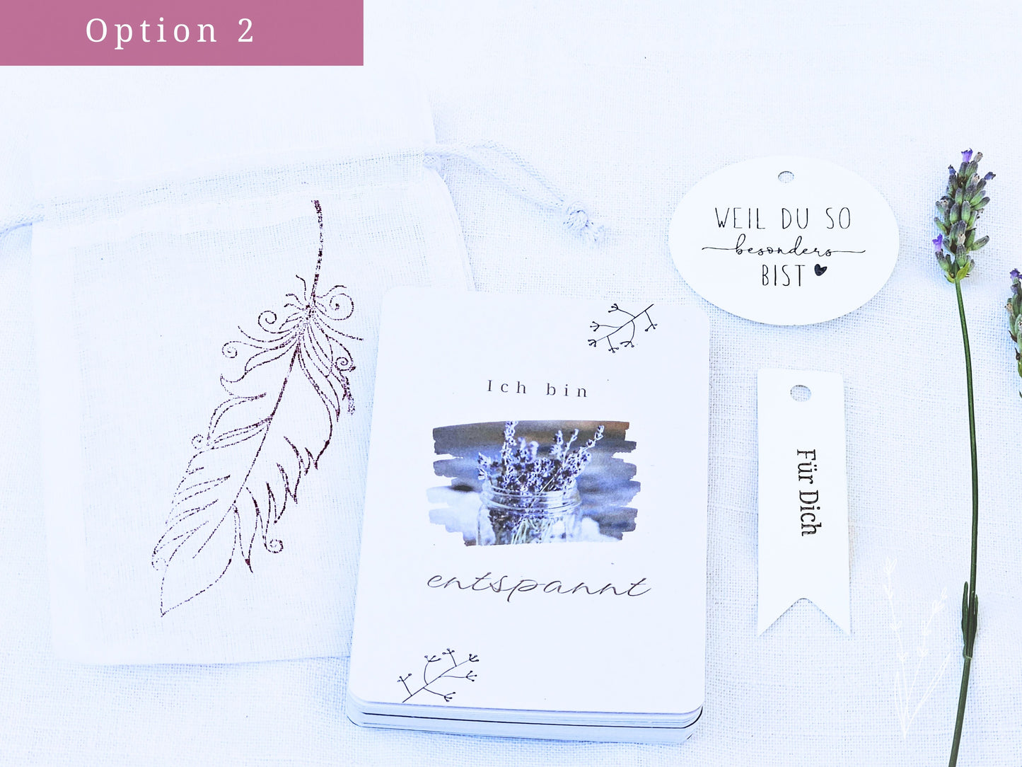 Feminine Affirmationskarten Erwachsene | Set 24 MotiveSet 24 Motive für Achtsamkeit, Selbstsicherheit, optional mit Beutel, Aufsteller | Mutmachkarten