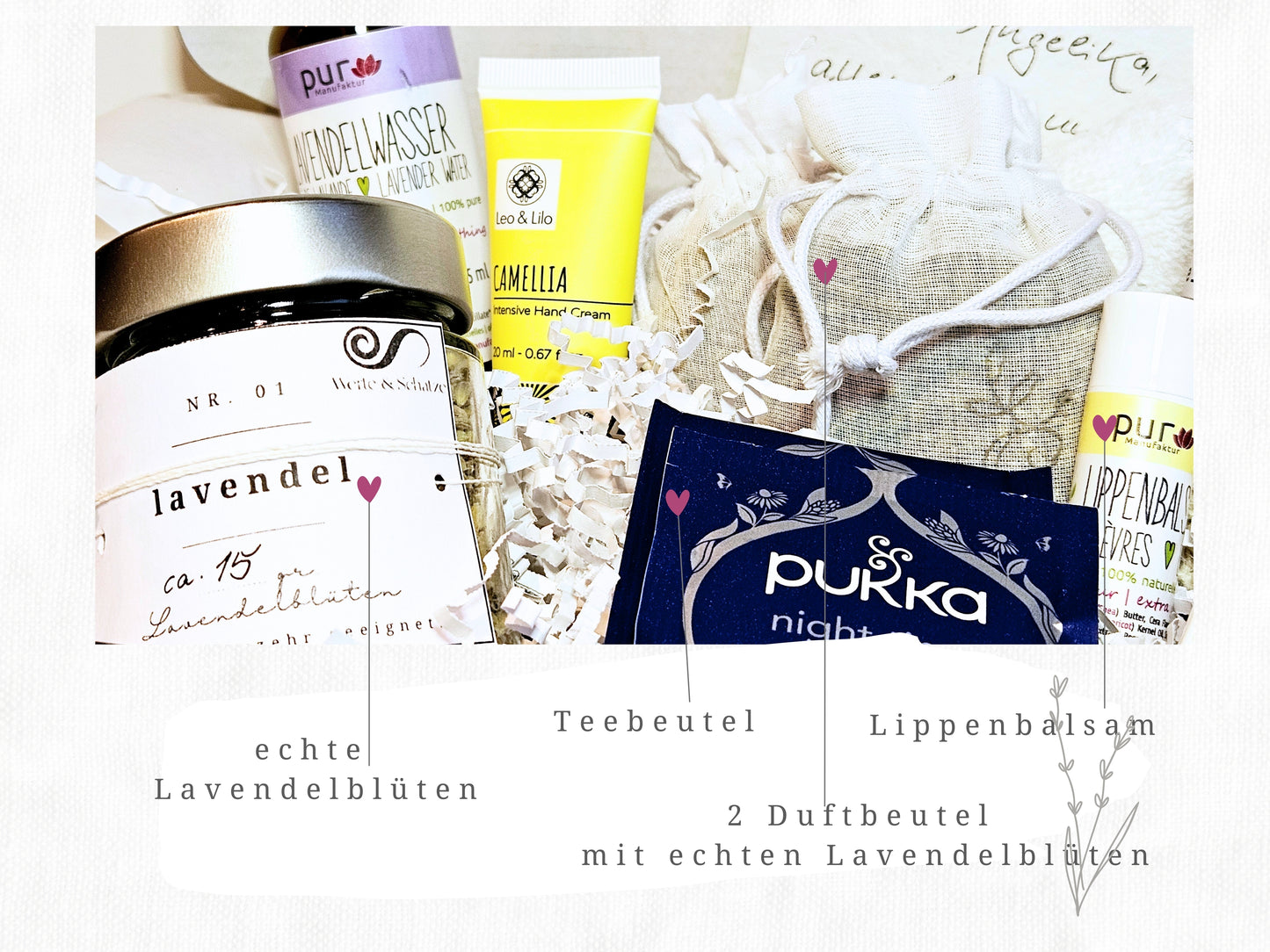 Wellness Box Lavendel, Self care Box, Beauty Box Frauen Gr. L