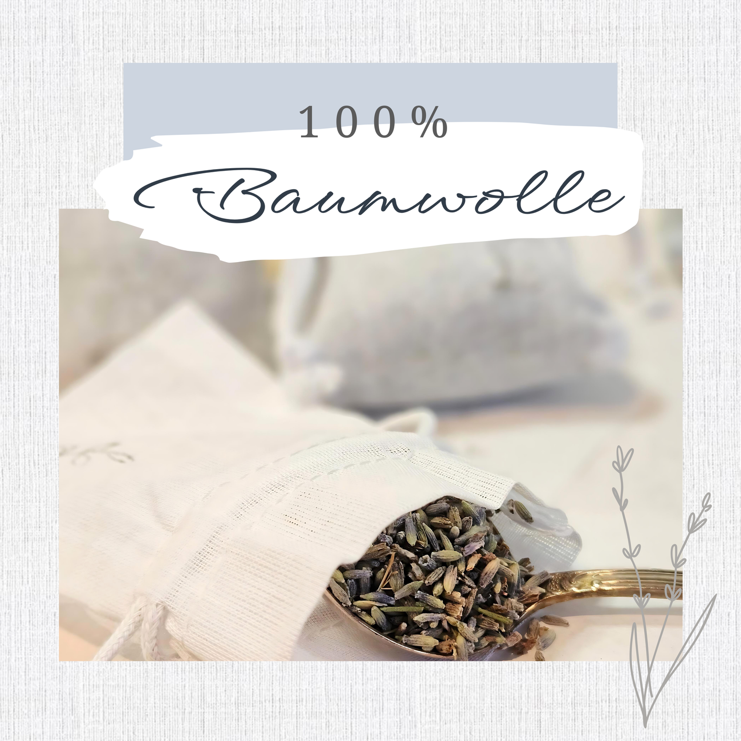 Lavendelsäckchen 2Stk | Duftsäckcken mit echtem Lavendel