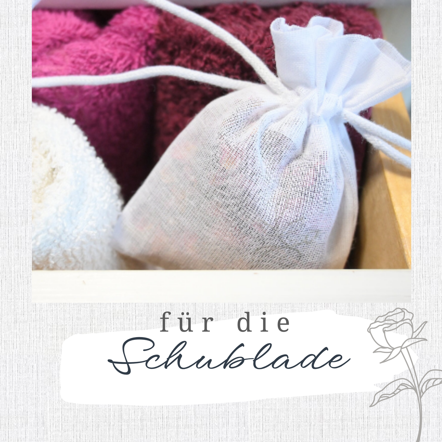 Duftkissen Rose 2Stk | Duftsäckcken mit echten Rosenblättern