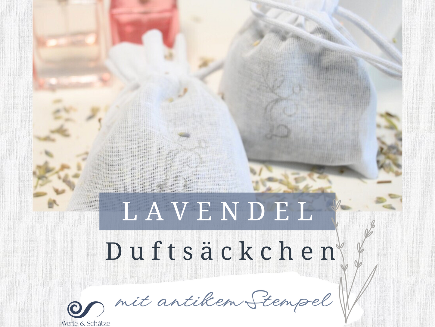 Lavendelsäckchen 2Stk | Duftsäckcken mit echtem Lavendel
