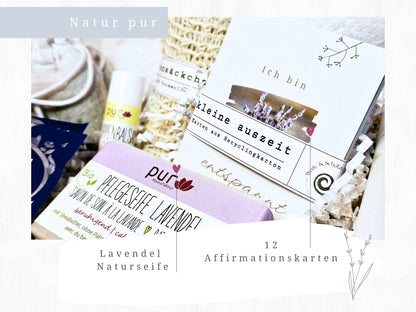 Wellness Box Lavendel, Self care Box, Beauty Box Frauen Gr. L