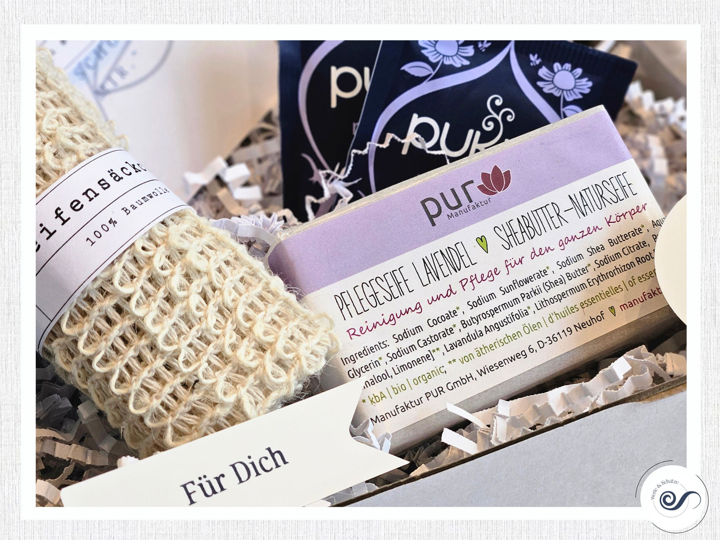 Wellness Geschenkbox, Wellnessbox, Wellness Set, Lavendel, Gr. S