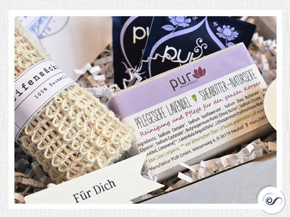 Wellness Geschenkbox, Wellnessbox, Wellness Set, Lavendel, Gr. S
