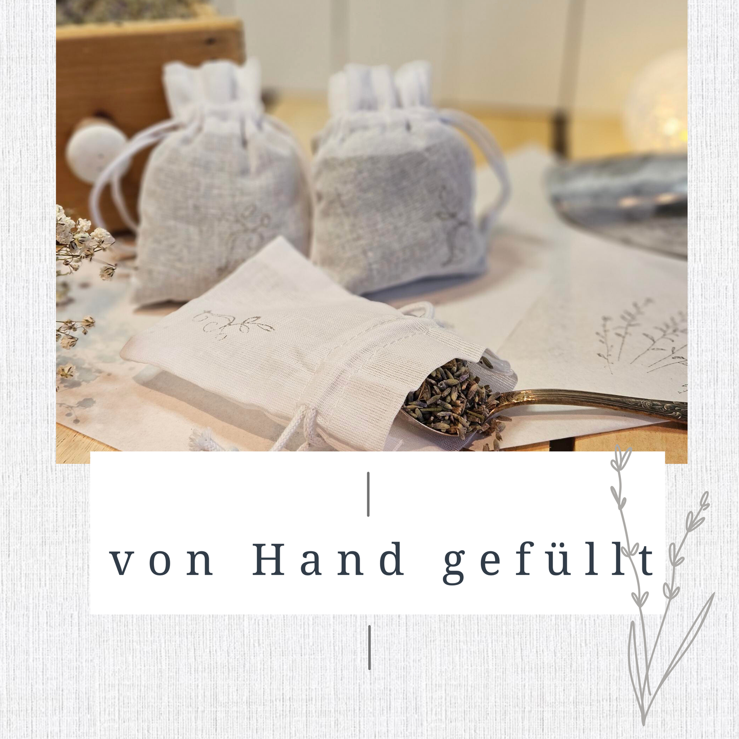 Lavendelsäckchen 2Stk | Duftsäckcken mit echtem Lavendel