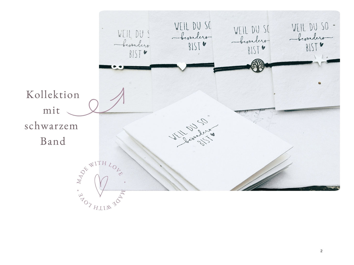 Armband elastisch, Baumwolle mit Edelstahl Anhänger "Stern", Freundschaftsarmband, kleine Aufmerksamkeit Frau für Freundin