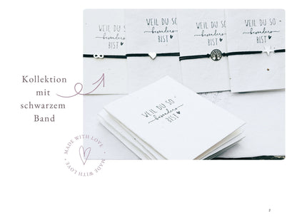 Armband elastisch, Baumwolle mit Edelstahl Anhänger "Stern", Freundschaftsarmband, kleine Aufmerksamkeit Frau für Freundin