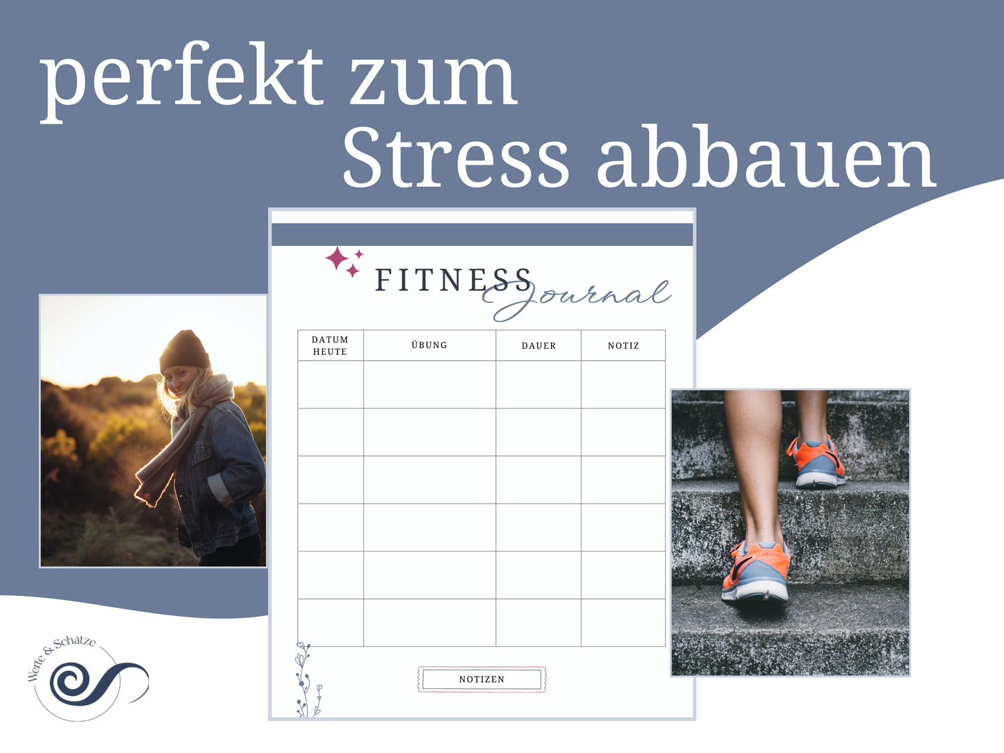 Workout Planer | Trainingsplan Fitnesstagebuch zum ausdrucken | Sportplan | Fitnessplaner