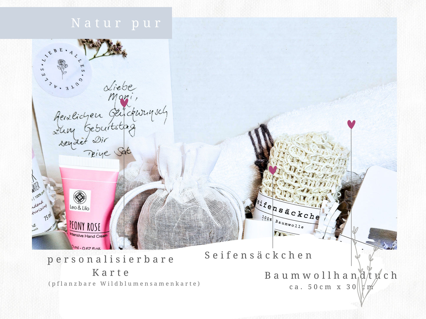 Wellness Box Rose, Self care Box, Beauty Box Frauen, Gr. L