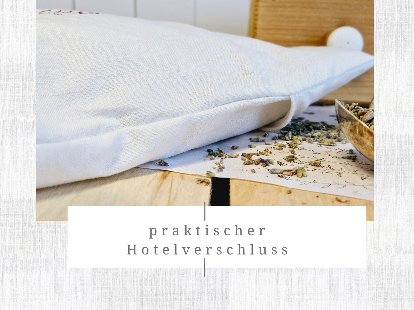 Lavendelkissen zum schlafen | Entspannungskissen Lavendelblüten | Dufkissen Lavendel Gr. L