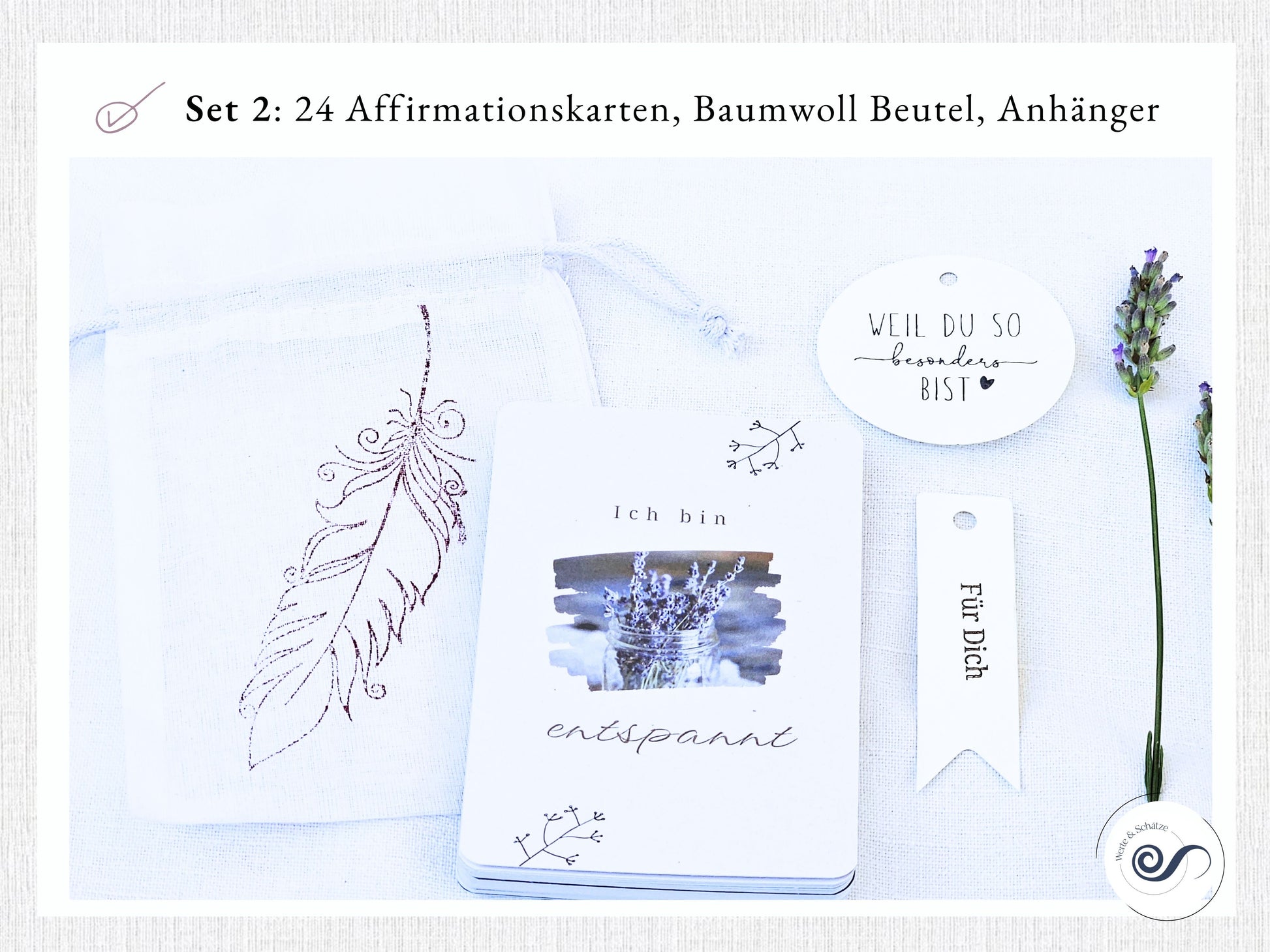 Affirmationskarten, 24 Mutmach Karten, Set 2