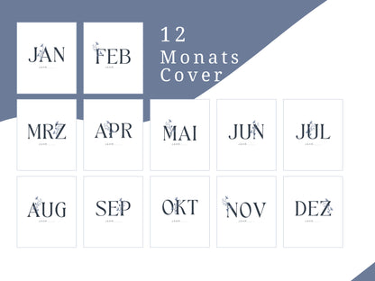 Selbstfürsorge Planer Set, Jahresplaner Bundle mit 141 Seiten zum ausdrucken inkl. u.a. Affirmationskarten Erwachsene, Mandala Malvorlagen