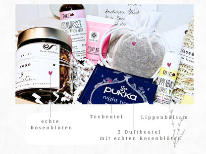 Wellness Box Rose, Self care Box, Beauty Box Frauen, Gr. L