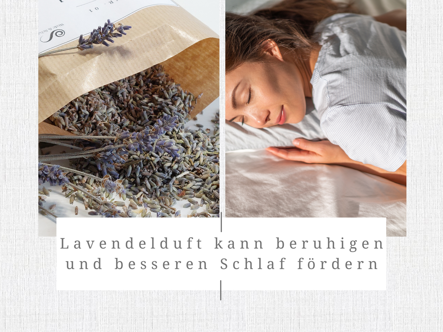 Lavendelkissen zum schlafen | Entspannungskissen Lavendelblüten | Dufkissen Lavendel Gr. L