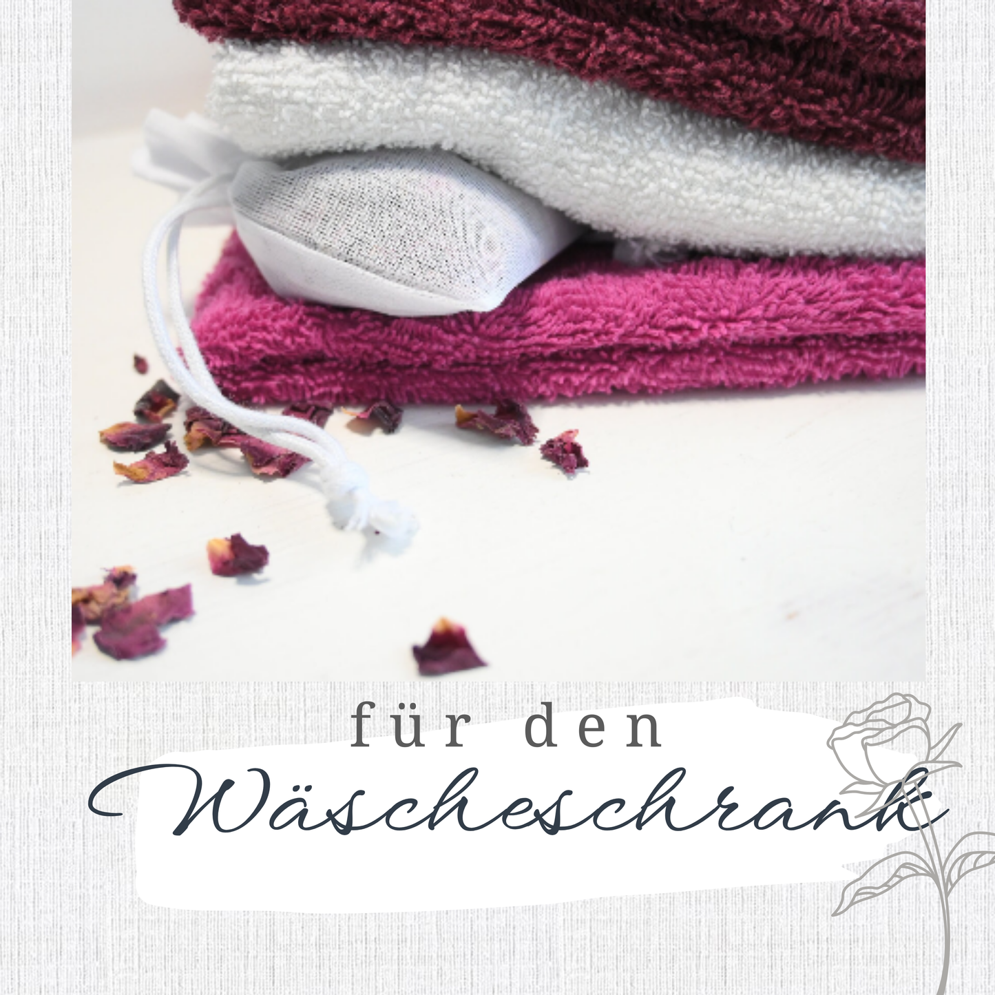 Duftkissen Rose 2Stk | Duftsäckcken mit echten Rosenblättern