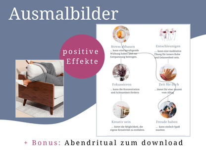 Digitales Malbuch Mandalas für Erwachsene zum ausdrucken | 40 Mandala Malvorlagen zum ausmalen