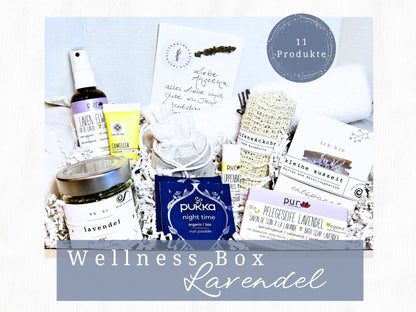 Wellness Box Lavendel, Self care Box, Beauty Box Frauen Gr. L