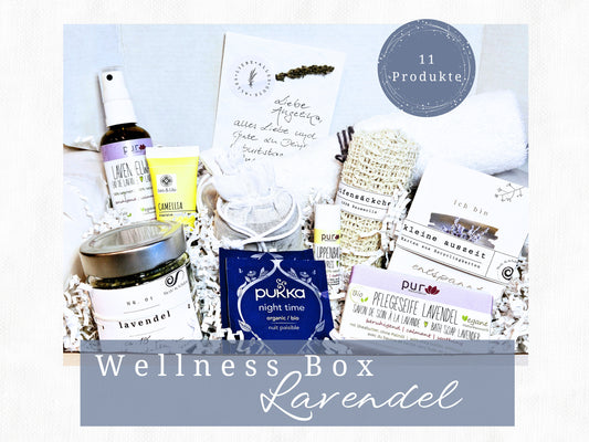 Wellness Box Lavendel, Self care Box, Beauty Box Frauen Gr. L