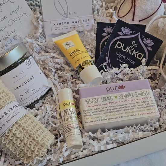 Wellness Geschenkbox, Wellness Box Lavendel, Gr. L, Video