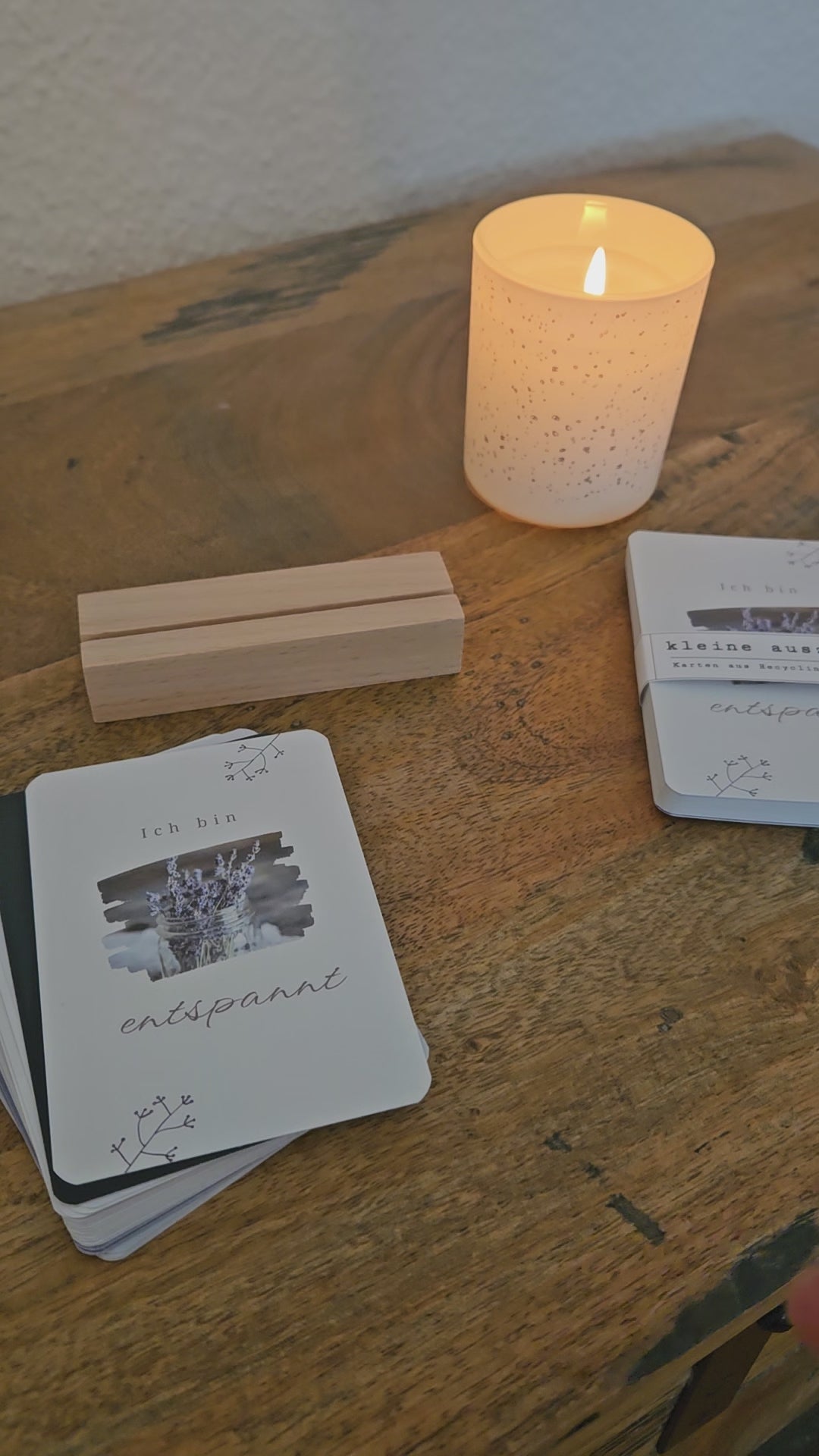 Affirmationskarten, 24 Mutmach Karten, Video