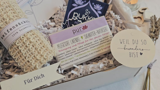 Wellness Geschenkbox, Wellnessbox, Wellness Set, Lavendel, Gr. S, Video